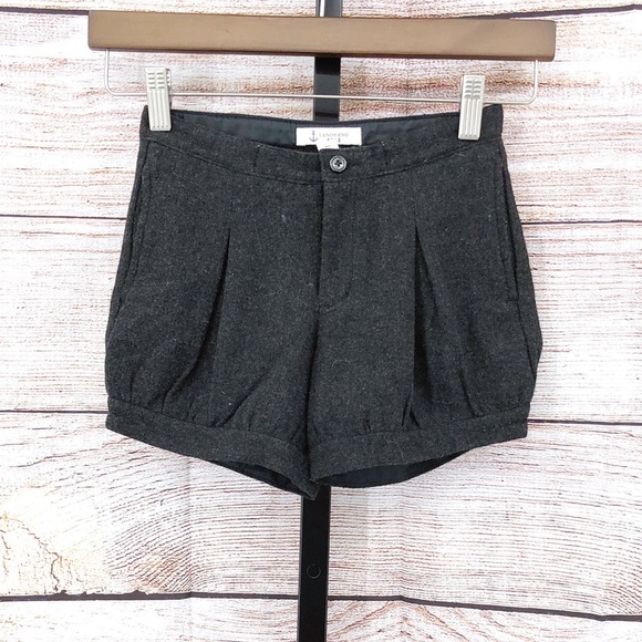 Lands End Kids dark gray Wool Dress Shorts Girls Size 6 - Picture 1 of 12